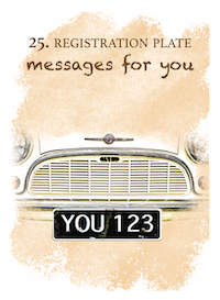 25. registration Plate Daily Signs Oracle